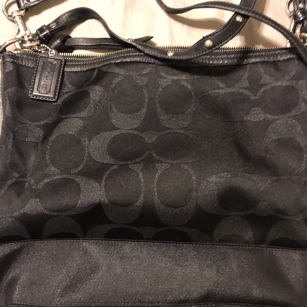 Coach black travel bag